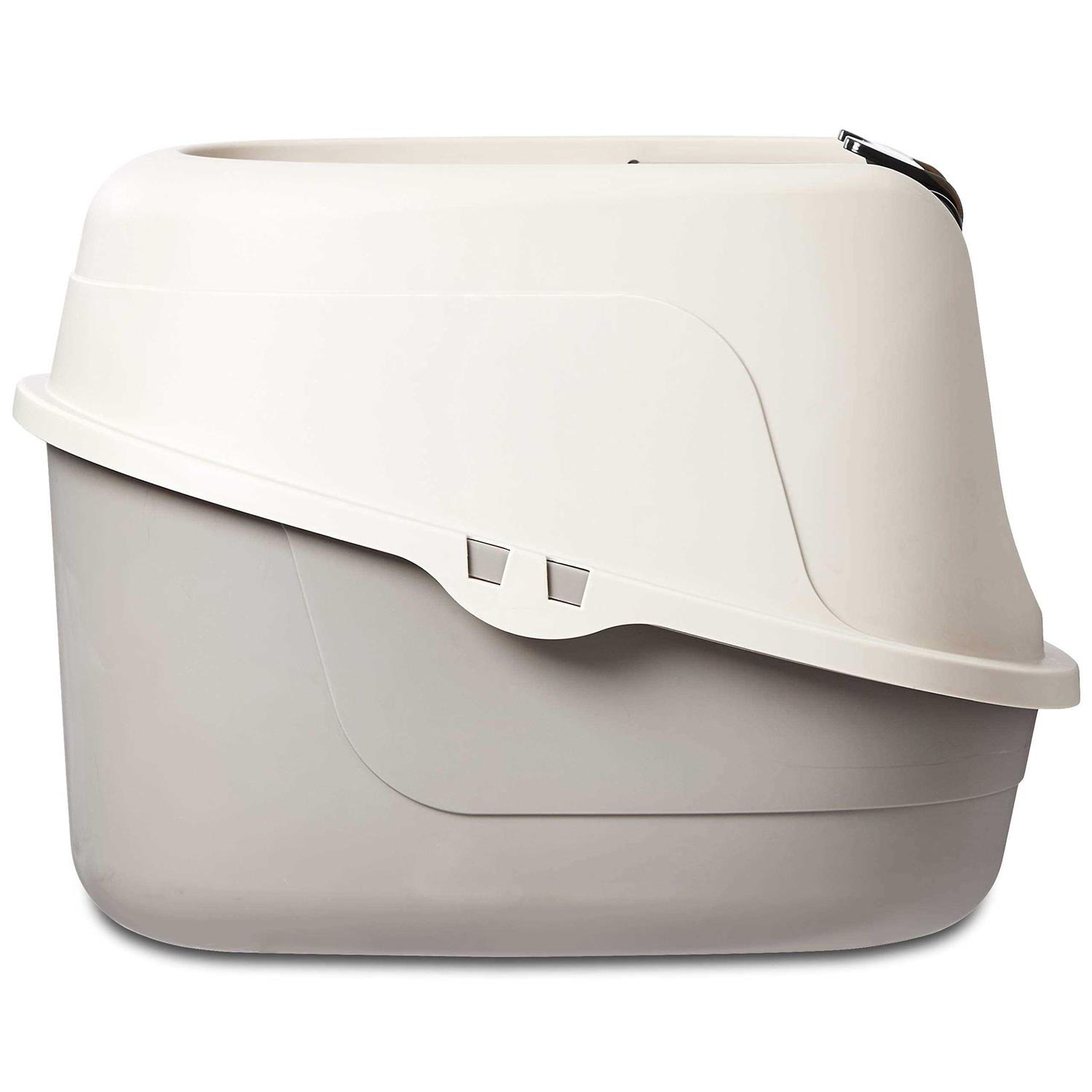 Amazon Basics No-Mess Hooded Cat Litter Box - Nail Gallerys