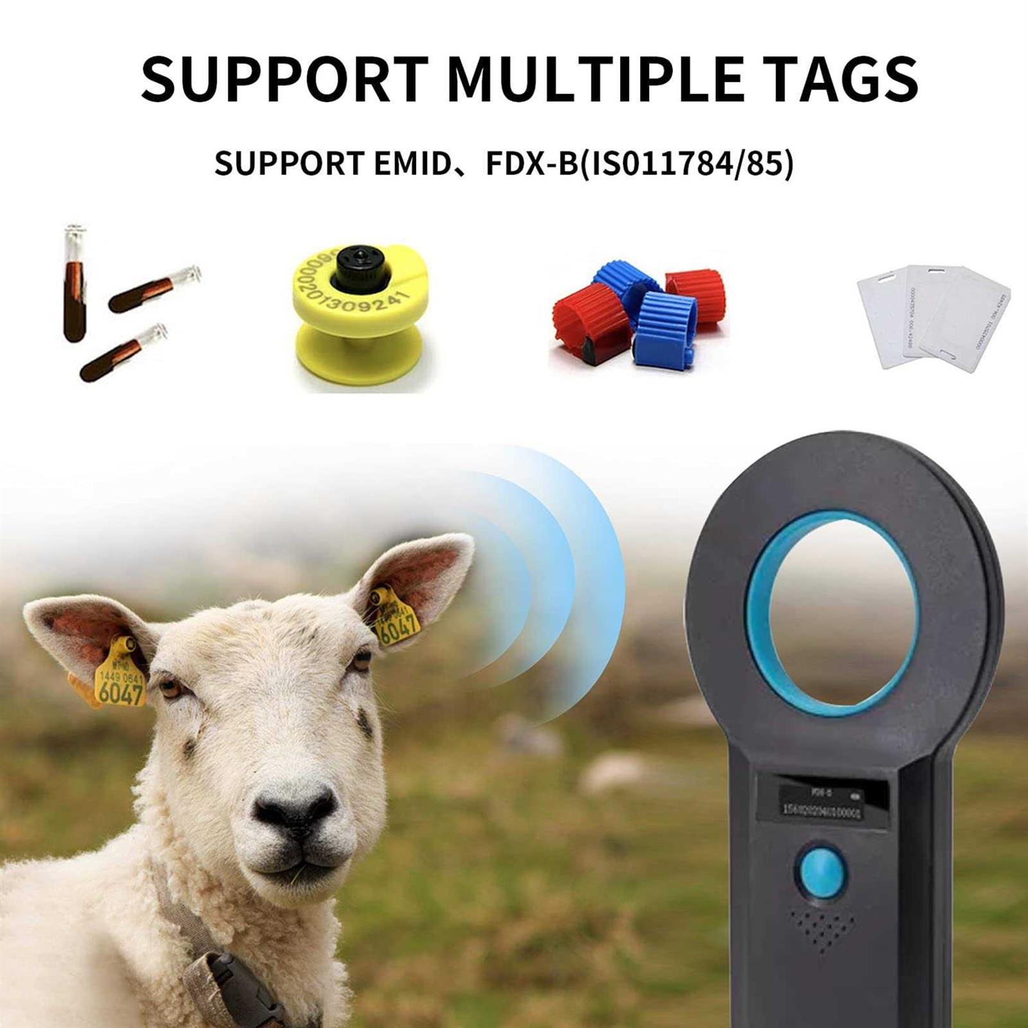 Pet Microchip Scanner Animal Microchip Tag Reader Scanner,Three Ways to Connect,Recognize Quickly,Identify The Farther Distance - Nail Gallerys