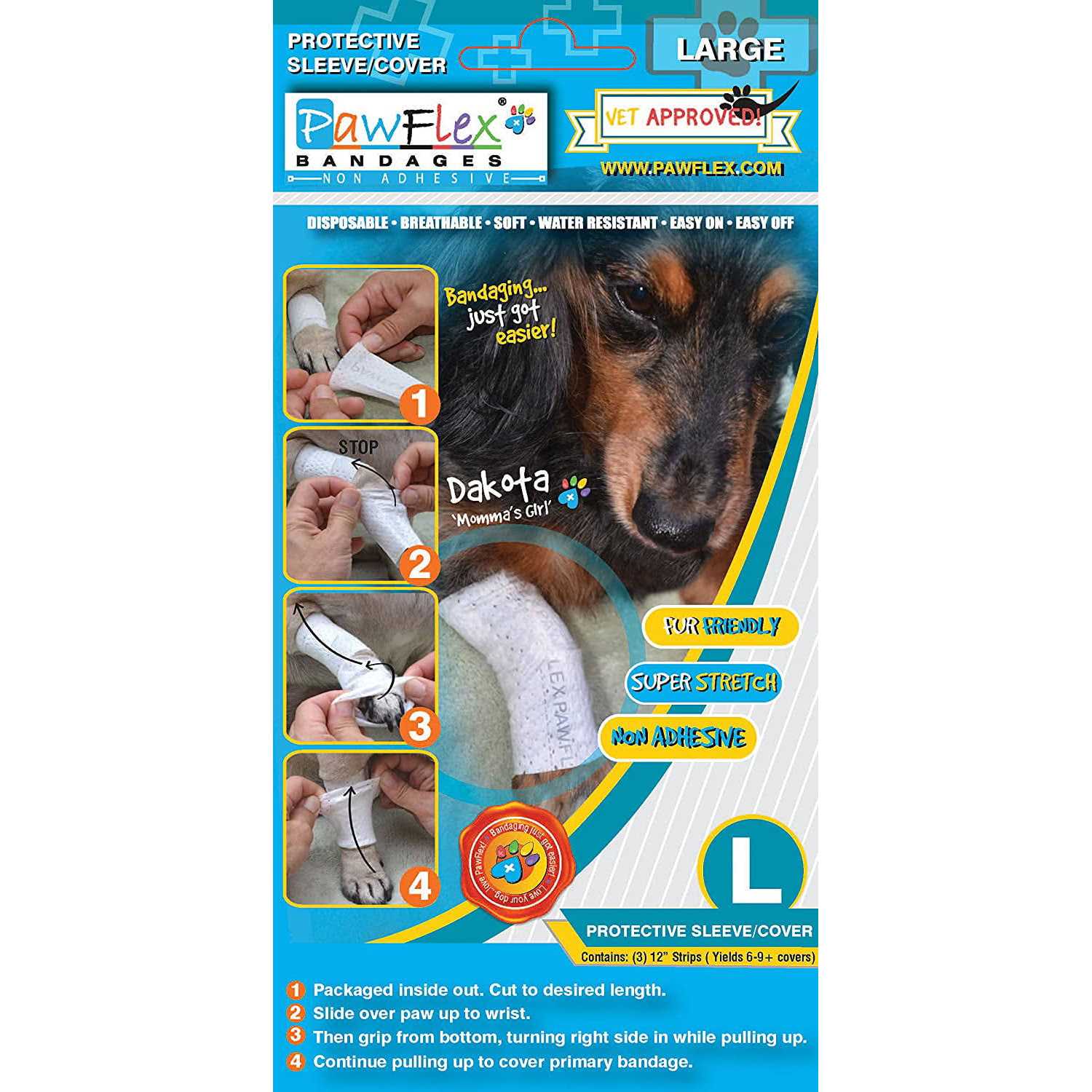 PawFlex Bandages Protective Covers for Pets - Nail Gallerys