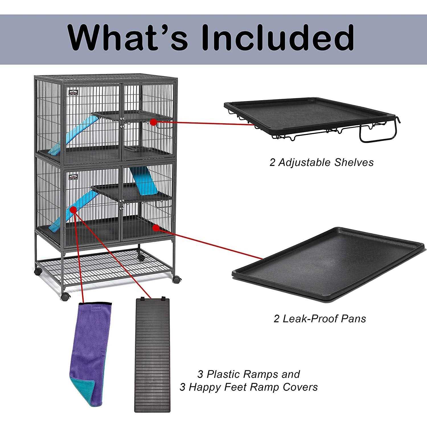Midwest Ferret Nation Double Unit Cage - Nail Gallerys
