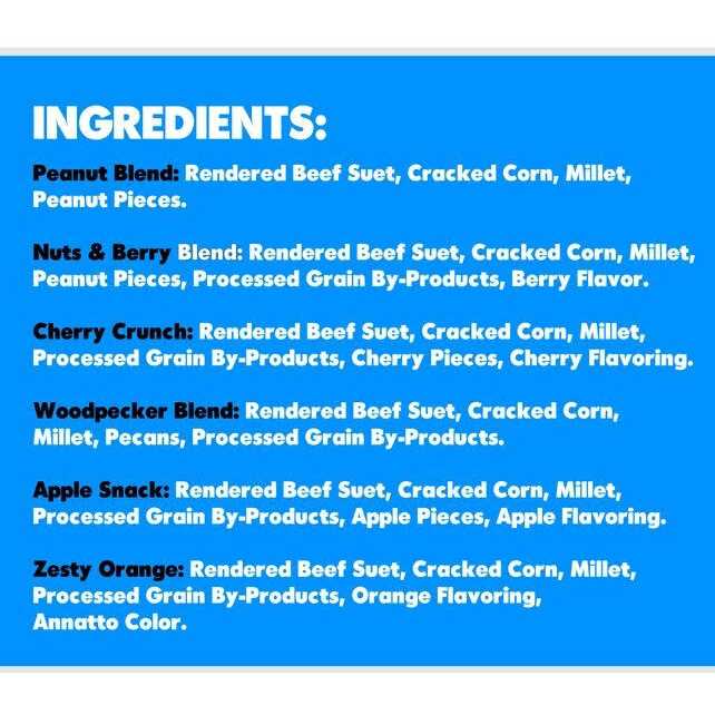 Suet Plus Variety 6 Pack - Nail Gallerys