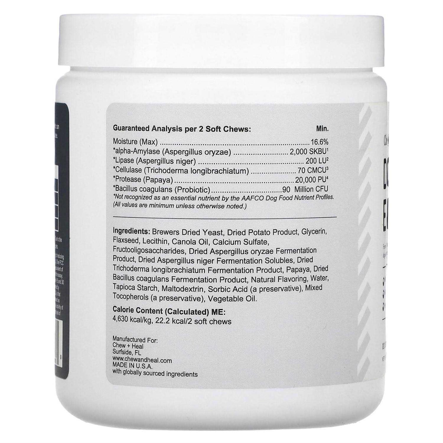 Chew + Heal Digestive Enzymes & Probiotics Supplement for Dogs - Nail Gallerys