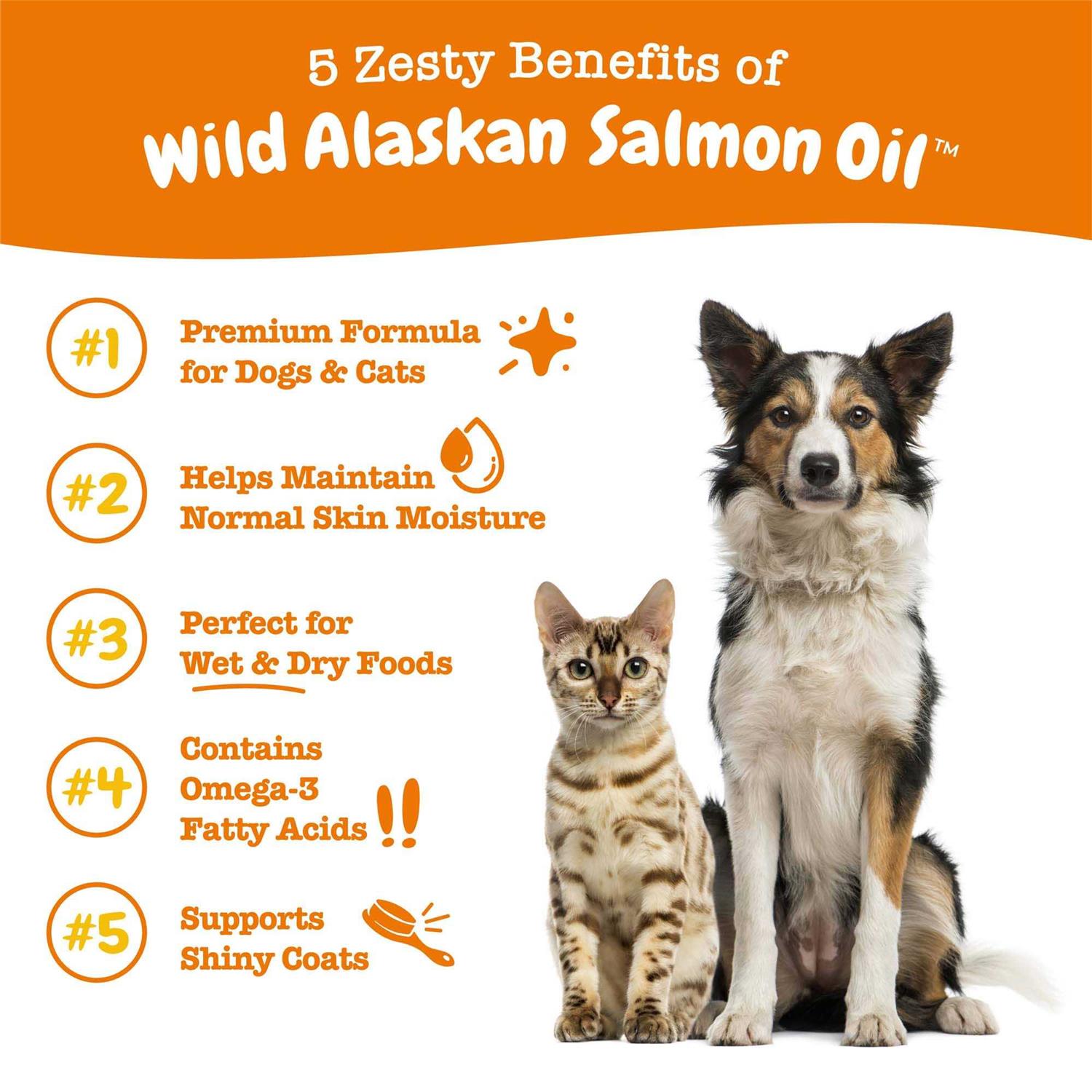Zesty Paws Wild Alaskan Salmon Oil for Cats & Dogs - Nail Gallerys