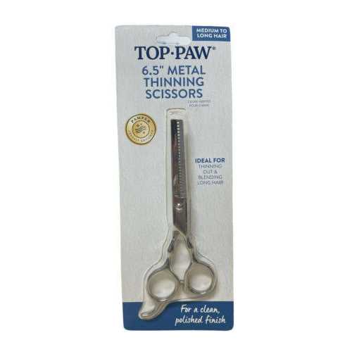 Top Paw 6.5 Metal Thinning Pet Hair Scissors - Nail Gallerys
