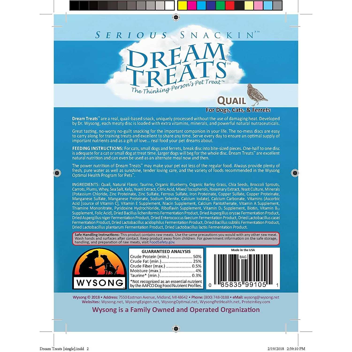 Wysong Dream Treats Dogs/Cats/Ferrets - Nail Gallerys