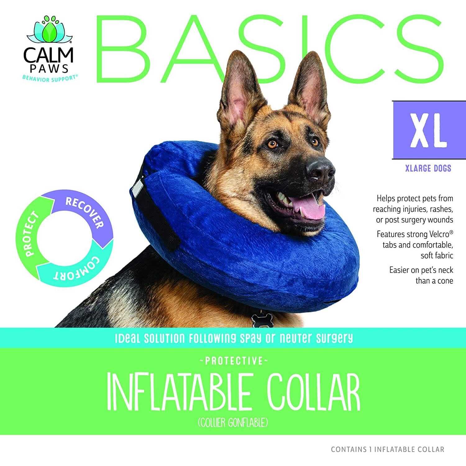 Calm Paws Basic Inflatable Collar - Nail Gallerys