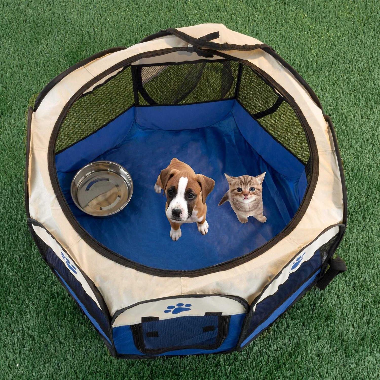 Pet Adobe Portable Pop-Up Pet Playpen - Nail Gallerys