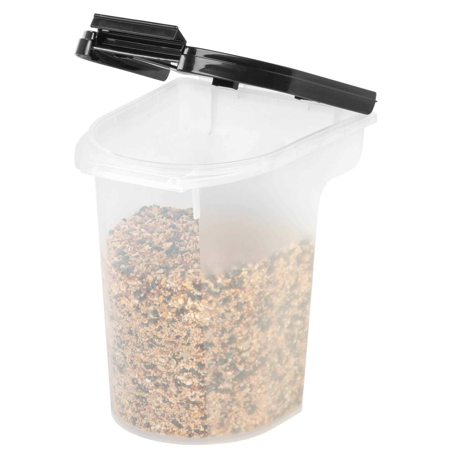 Iris Black Airtight Pet Food Storage Container - Nail Gallerys