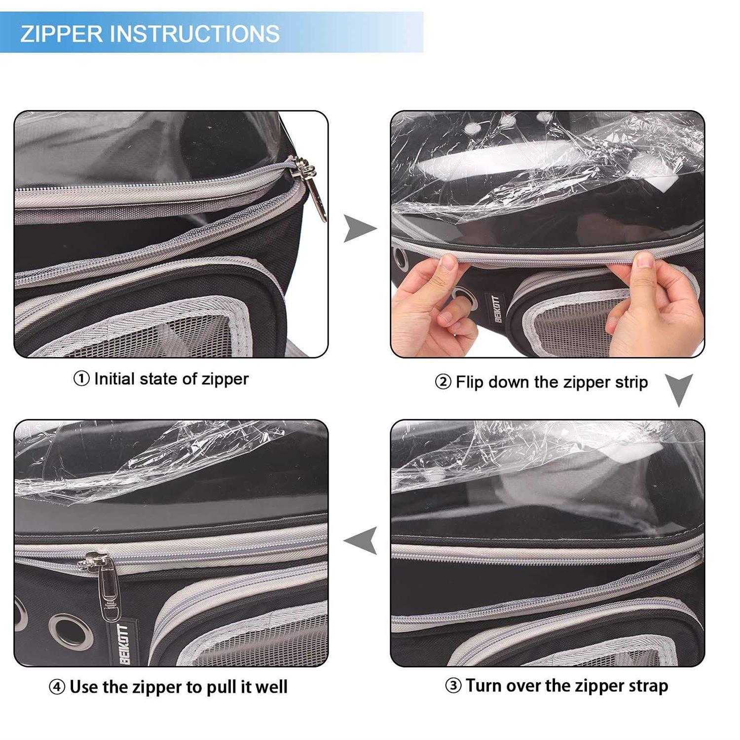 BEIKOTT Cat Backpack Carriers Bag Dog Backpack Pet Bubble for Small Cats Puppies Dogs Bunny - Nail Gallerys