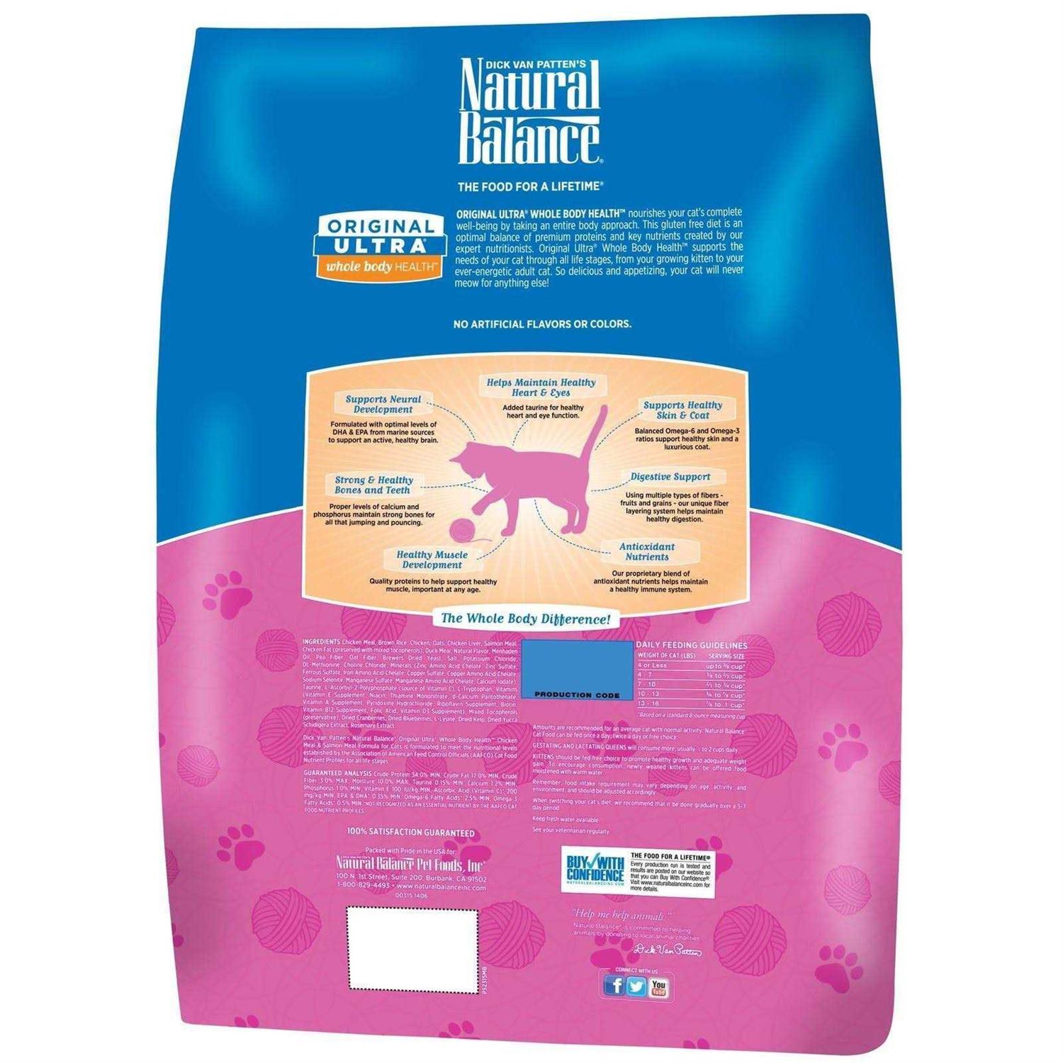 Natural Balance Original Ultra Whole Body Health Kitten to Adult Cat Dry Food - Nail Gallerys