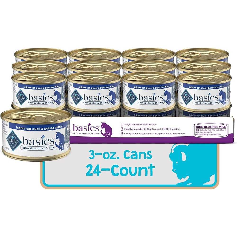 Blue Buffalo Basics Grain Free Indoor Fish and Potato Entree Canned Cat Food 3-oz - Nail Gallerys