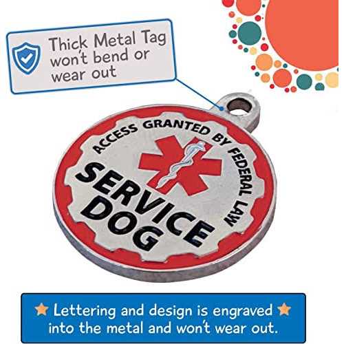 Pelto Service Dog Vest + ID Tag + 50 ADA Information Cards Service Dog Harness w patch in Sizes X Small to XX Large - Nail Gallerys