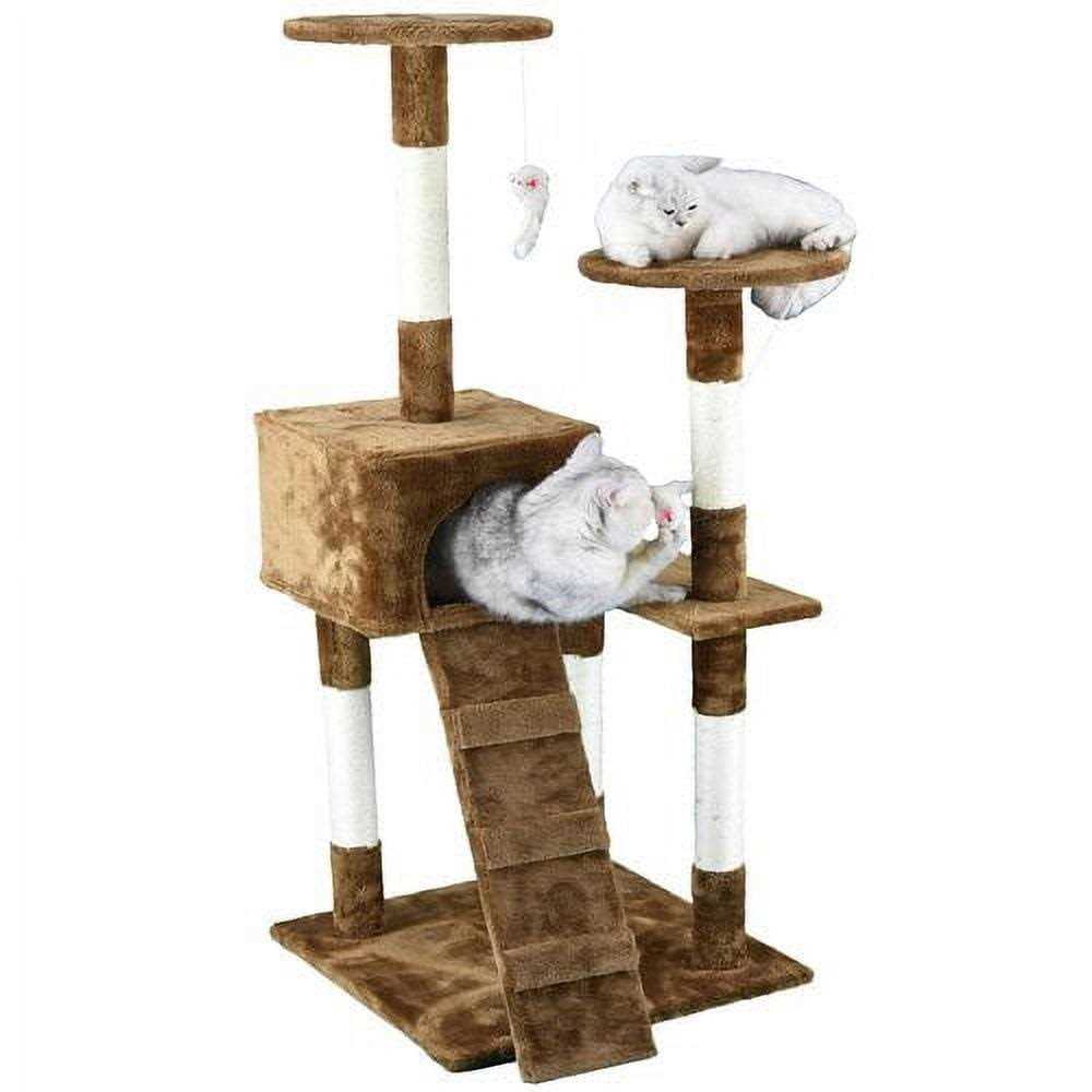 Homessity 51 Economical Cat tree Condo with Sisal covered Posts HC-009 - Nail Gallerys