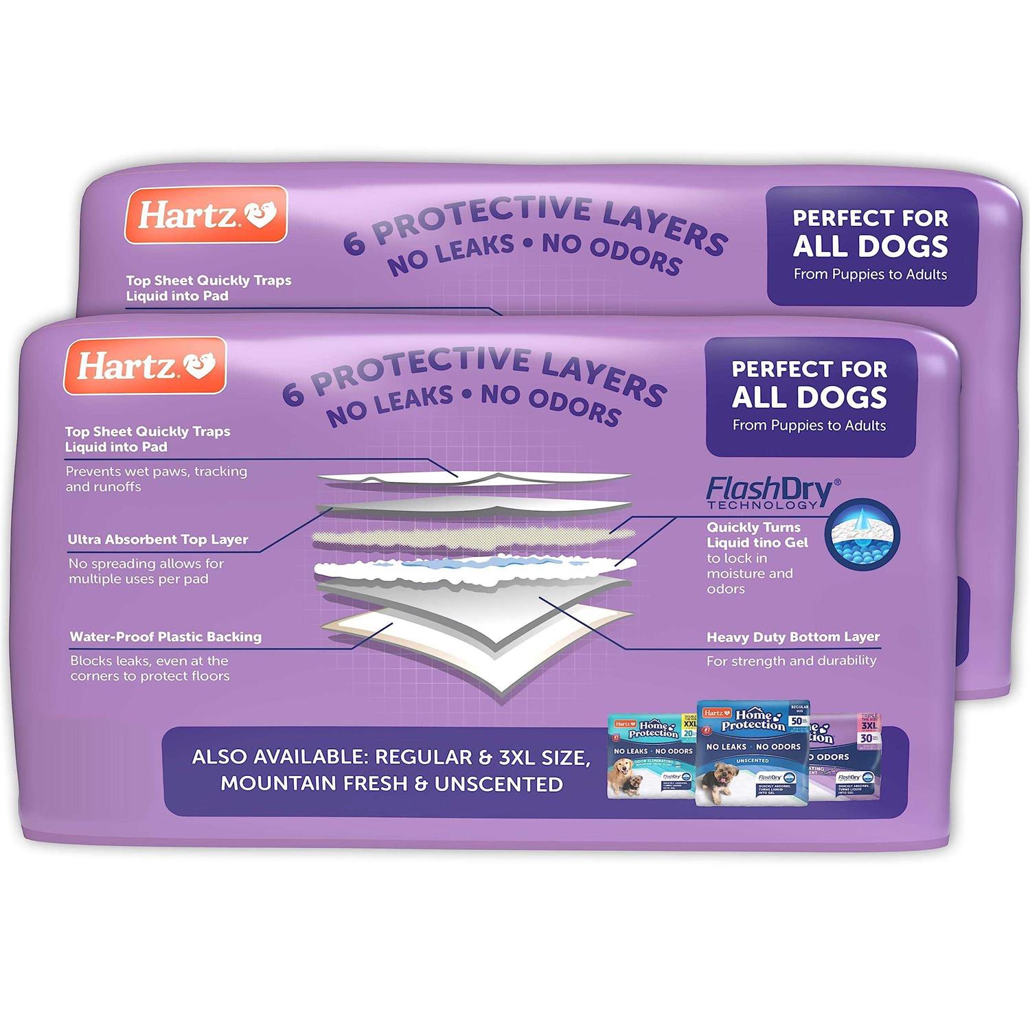 Hartz Home Protection Lavender Scent Odor Eliminating Dog Pads - Nail Gallerys
