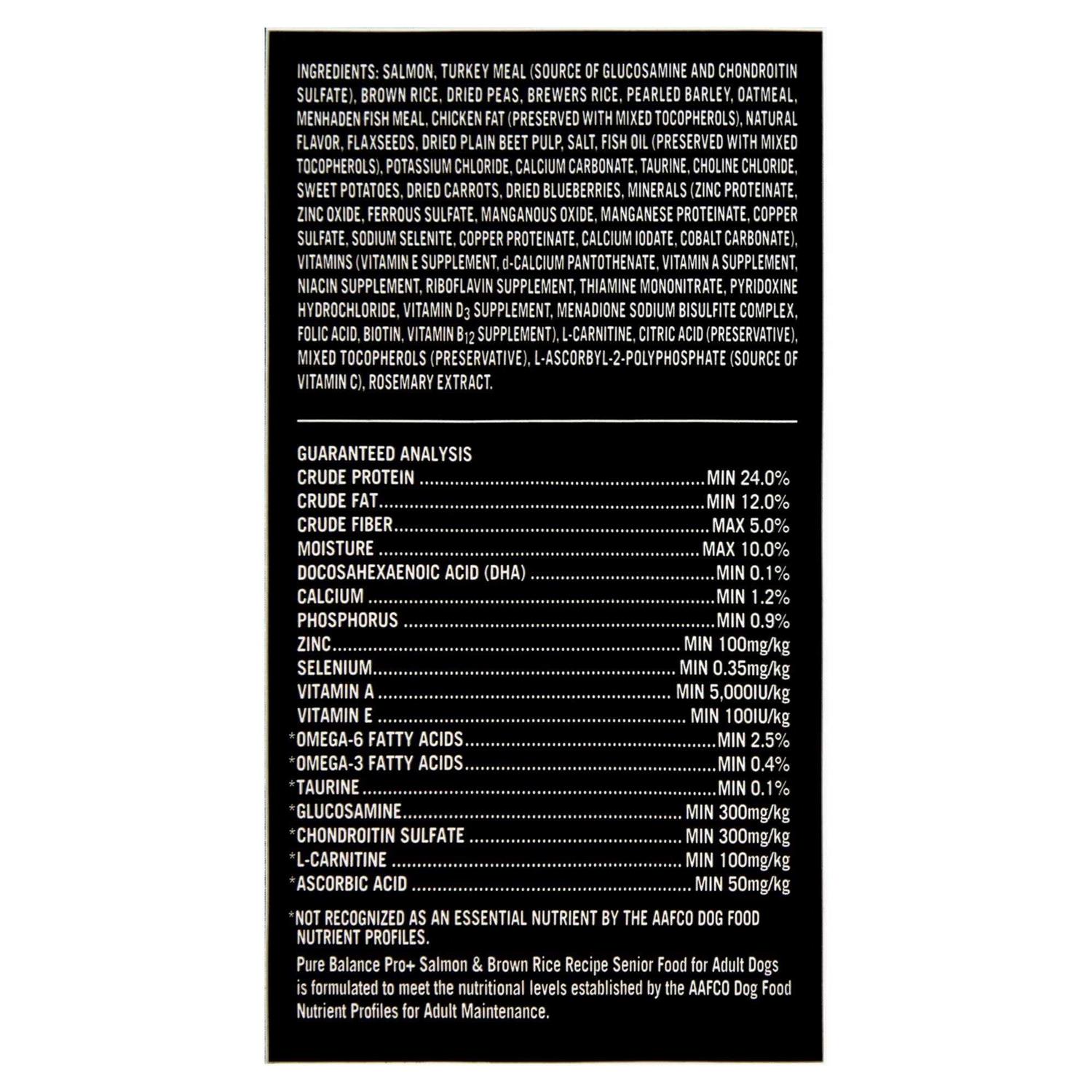 Pure Balance Pro+ Senior Salmon & Brown Rice Recipe Dry Dog Food - Nail Gallerys