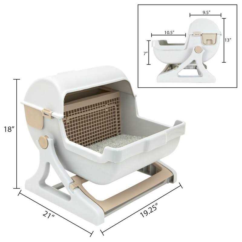 Le you pet semi-automatic quick cleaning cat litter box - Nail Gallerys