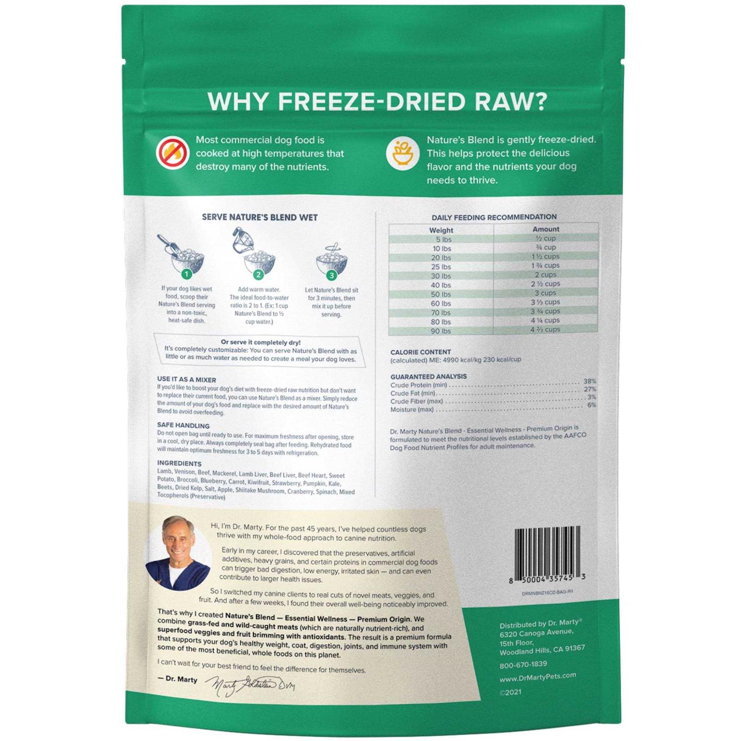 Dr. Marty Nature’s Blend Premium Origin Freeze-Dried Dog Food - Nail Gallerys