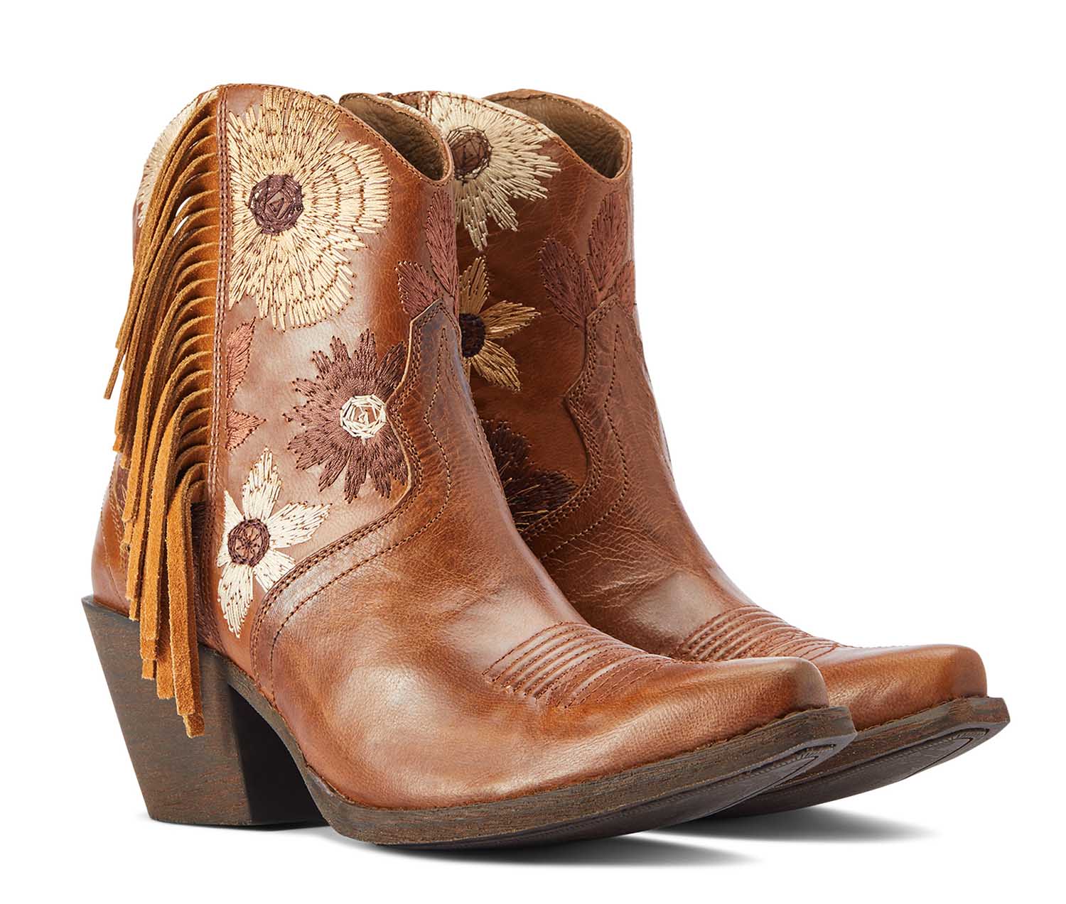 Ariat Women's Florence Western Boot, Tangled Tan - Nail Gallerys