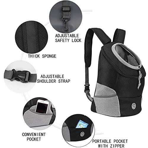 YESLAU Dog Backpack Carrier Pet Carrier for Small Medium Dogs Travel Bag Front Pack Breathable Adjustable with Safety Reflective Strips for Hiking - Nail Gallerys