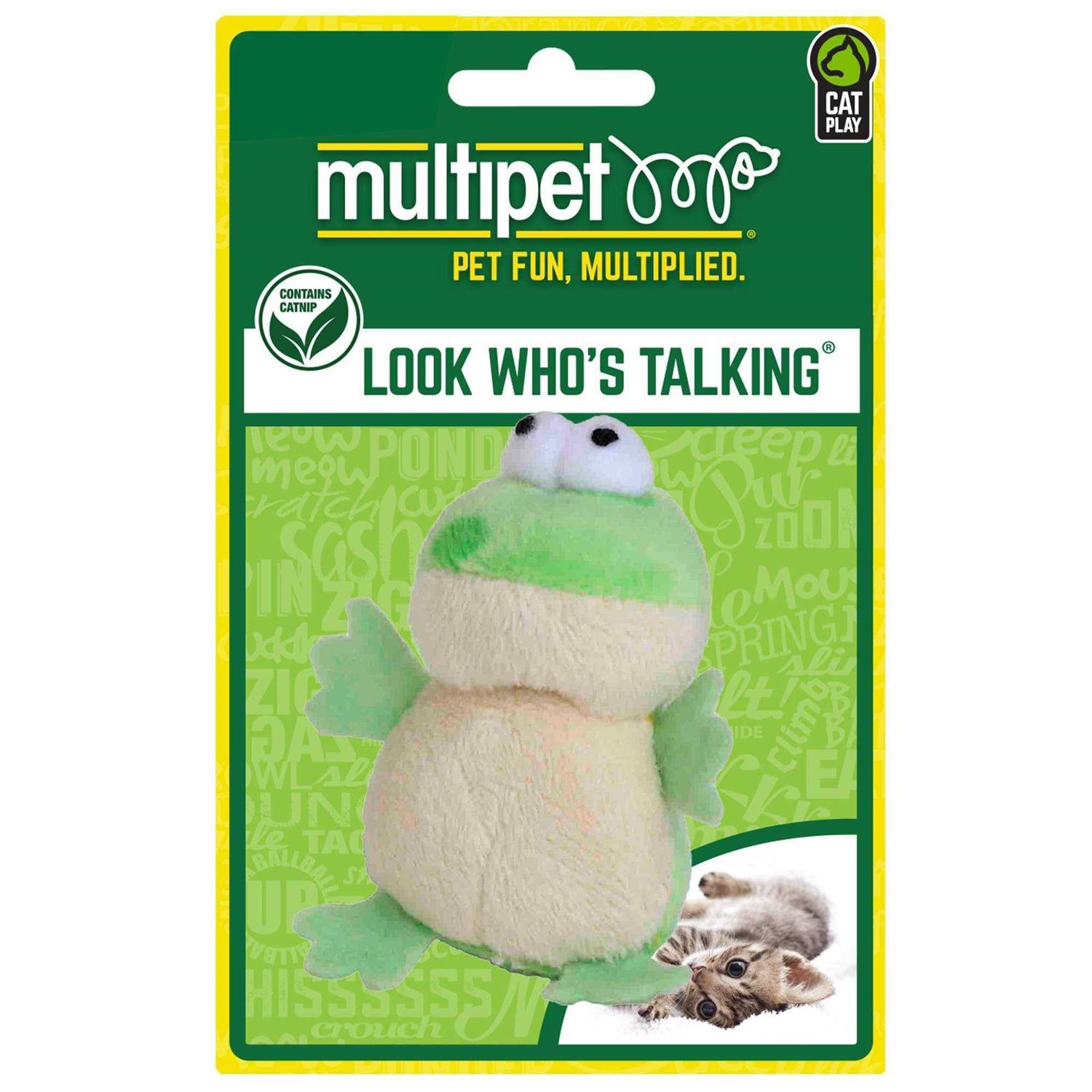 Multipet Look Who’s Talking Cat Toy Frog - Nail Gallerys