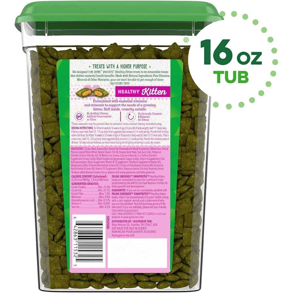 Feline Greenies Smartbites Healthy Kitten Chicken Cat Treats - Nail Gallerys