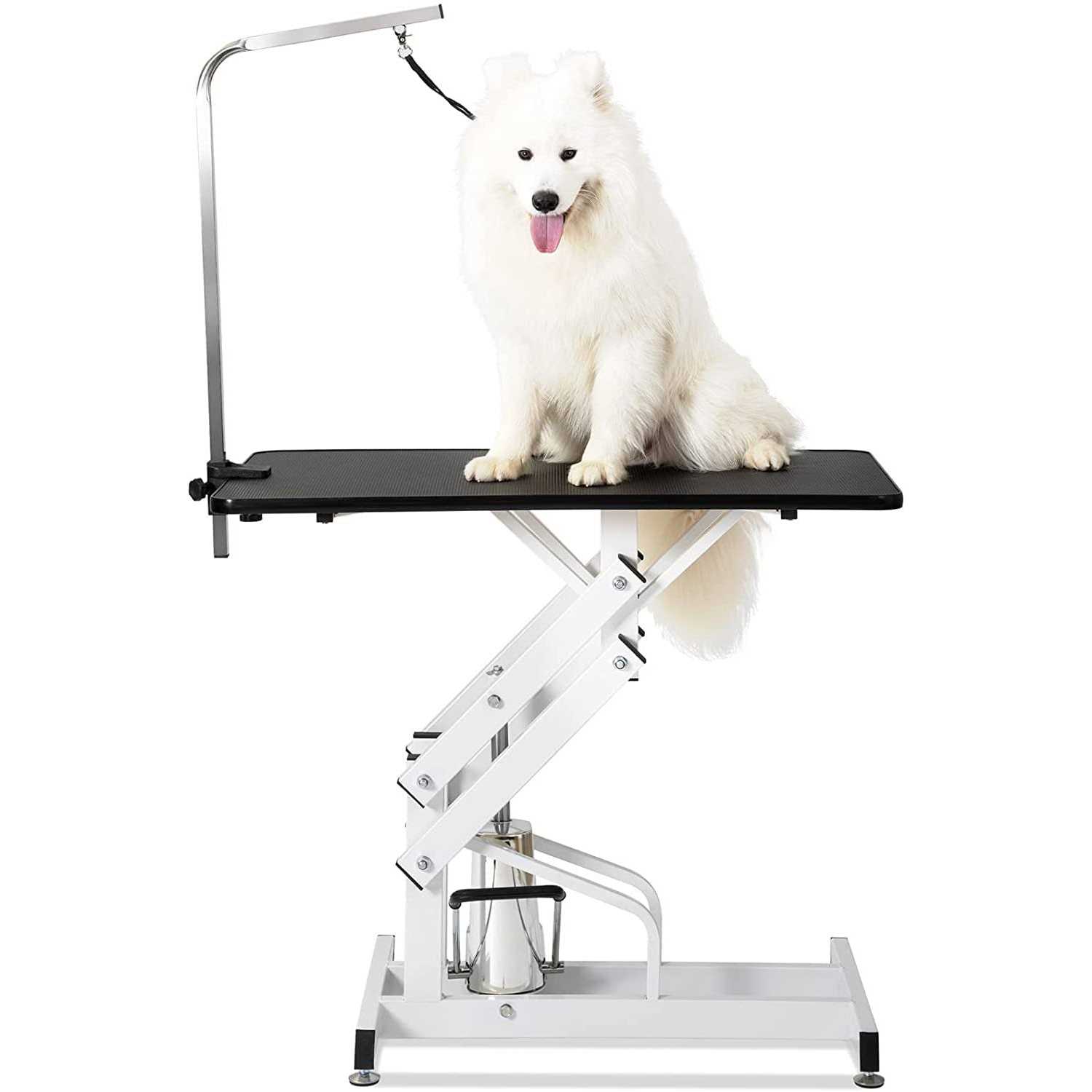 Hydraulic Pet Grooming Table for Large Dogs Professional Heavy Duty Adjustable Height - Nail Gallerys