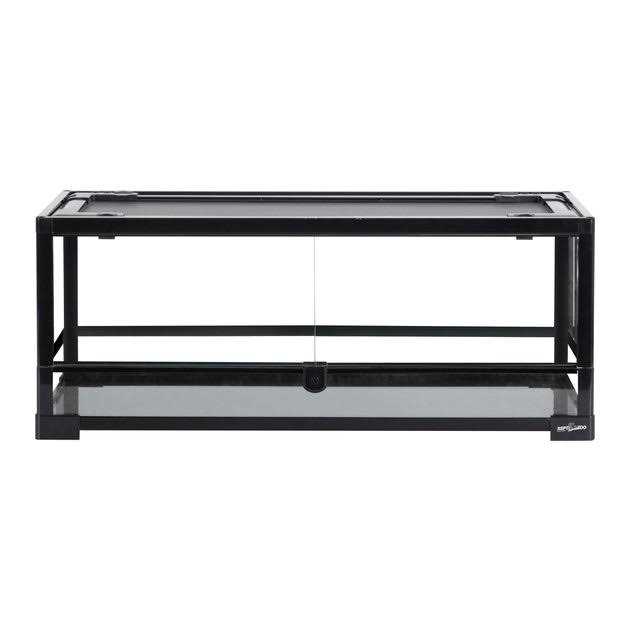 REPTI ZOO Tempered Glass Front Opening with Double Hinge Door Terrarium - Nail Gallerys