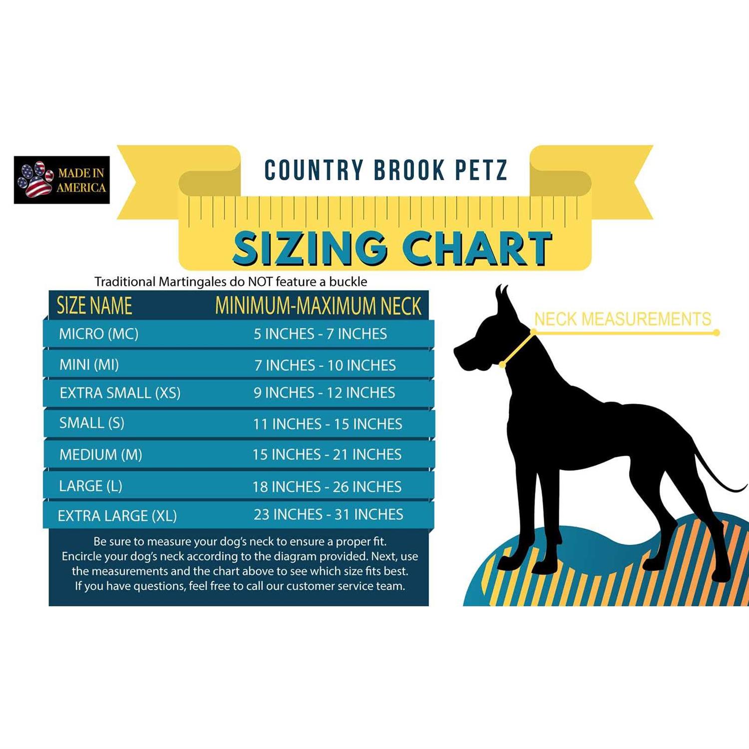 Country Brook Petz Martingale Nylon Dog Collar - Nail Gallerys