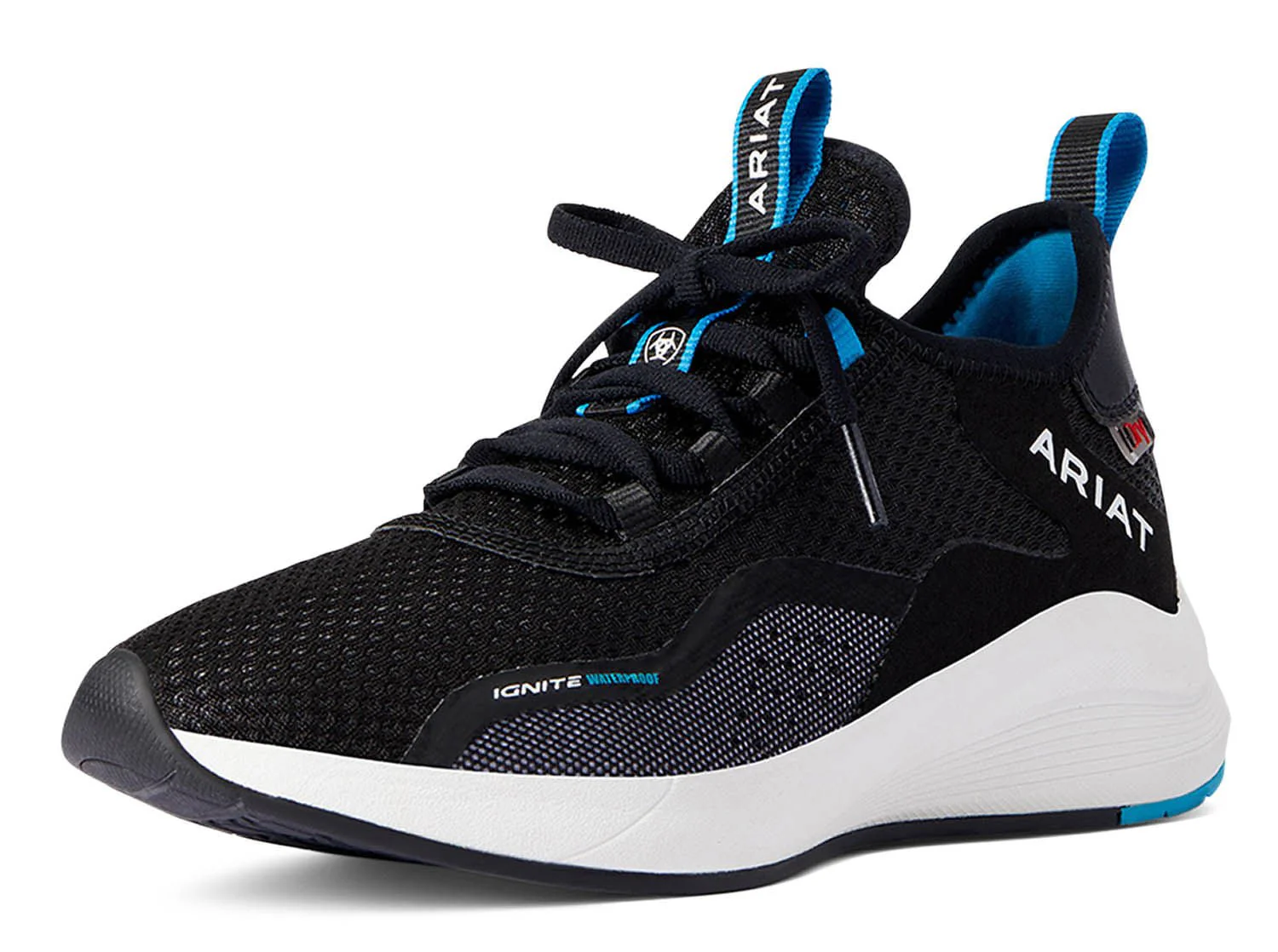 Ariat Women's Ignite Waterproof Tennis Shoes, Black - Nail Gallerys