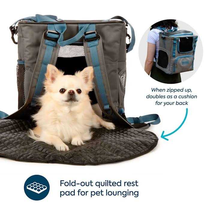 Sherpa Trek Tote 2-in-1 Pet Backpack & Tote for Cats & Dogs - Nail Gallerys