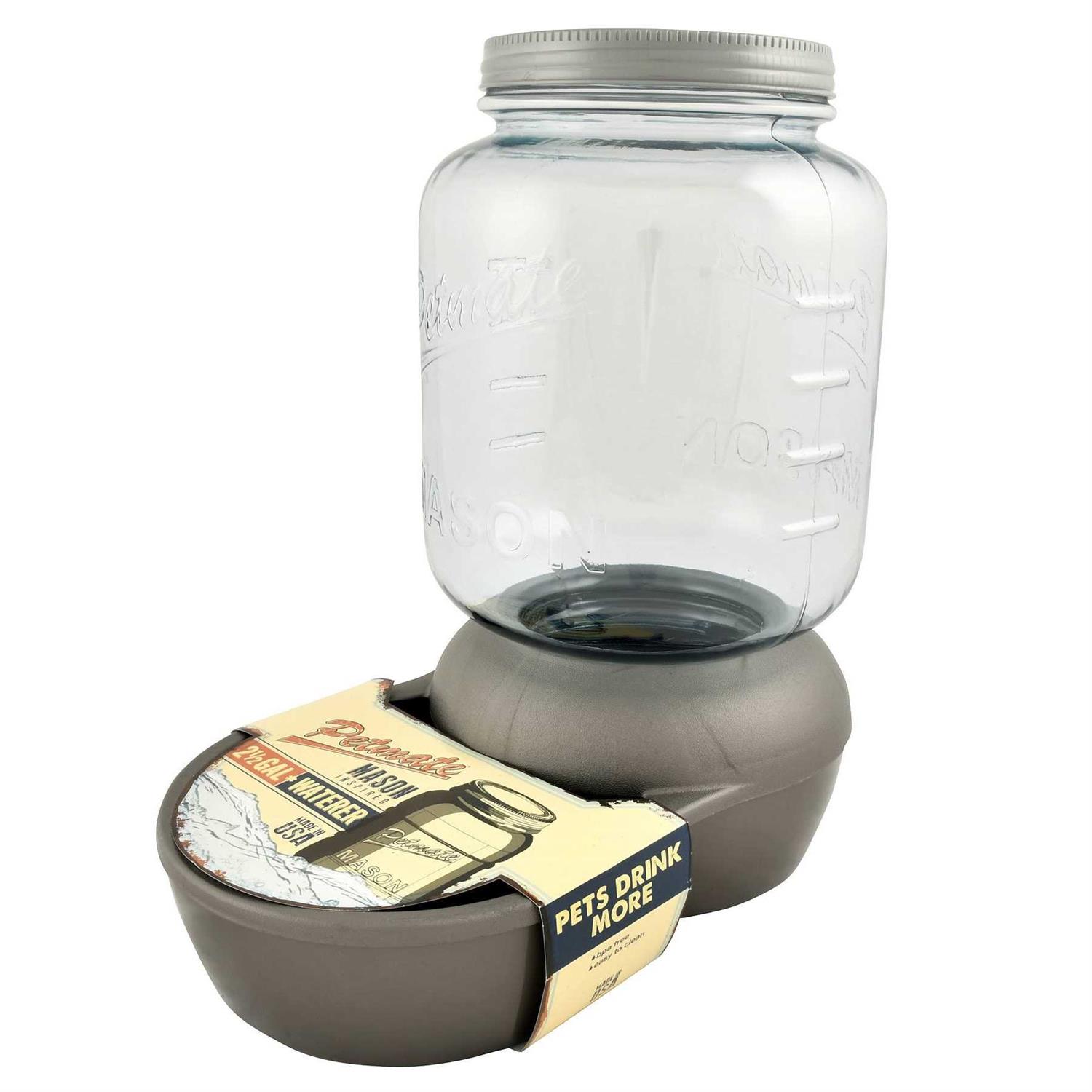 Petmate Mason Jar Replenishing Waterer - Nail Gallerys