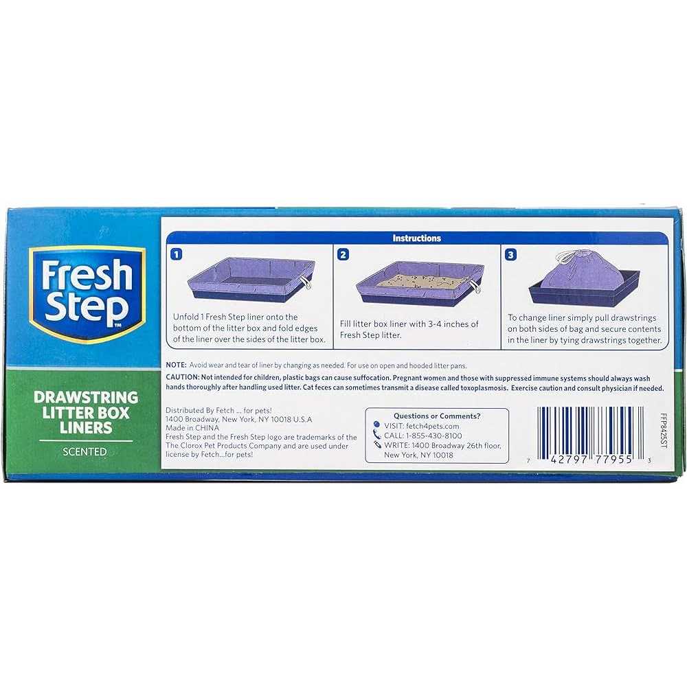 Fresh Step Drawstring Litter Box Liners Scented Large - Nail Gallerys