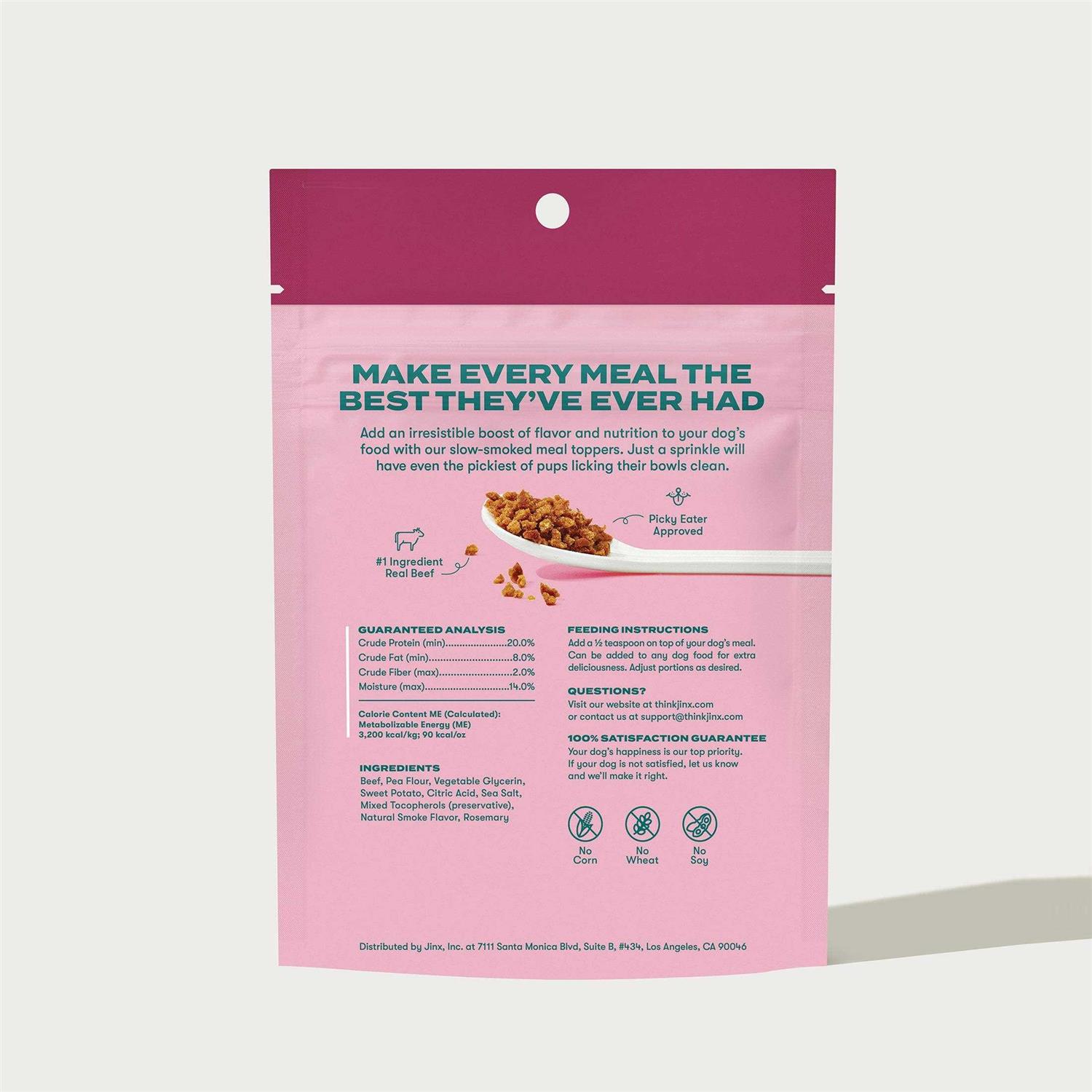 Jinx Crumbles Beef Recipe Flavor-Boosting Natural Dog Food Topper - Nail Gallerys