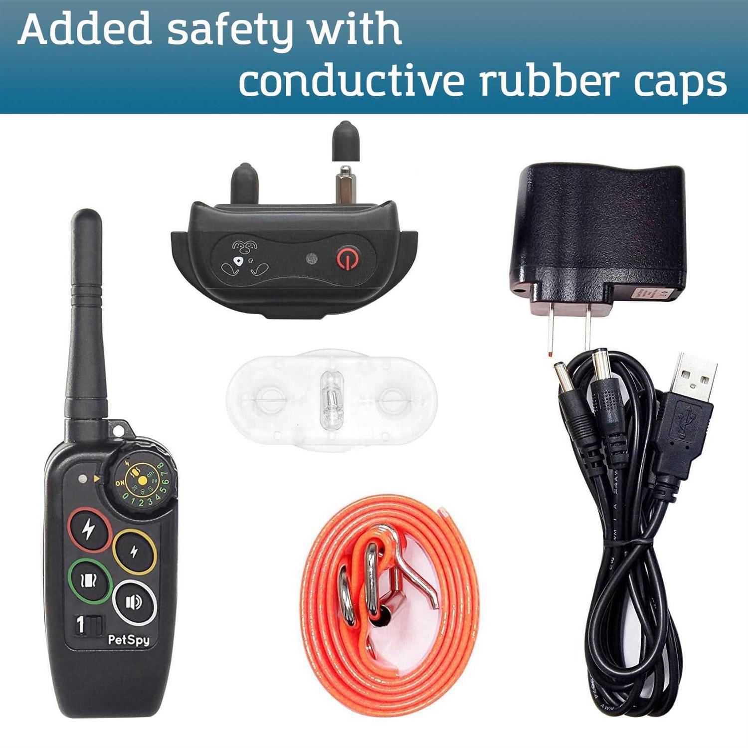 PetSpy Premium Dog Training Shock Collar for Dogs with Vibration Shock and Beep - Nail Gallerys