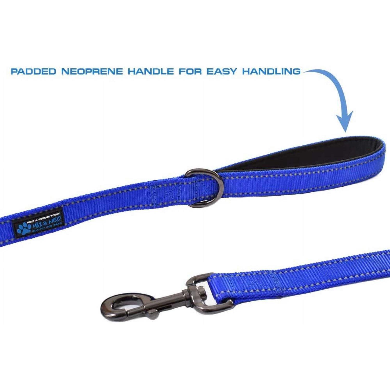 Max and Neo Double Handle Traffic Dog Leash Reflective We Donate a Leash to a Dog Rescue for Every Leash Sold - Nail Gallerys