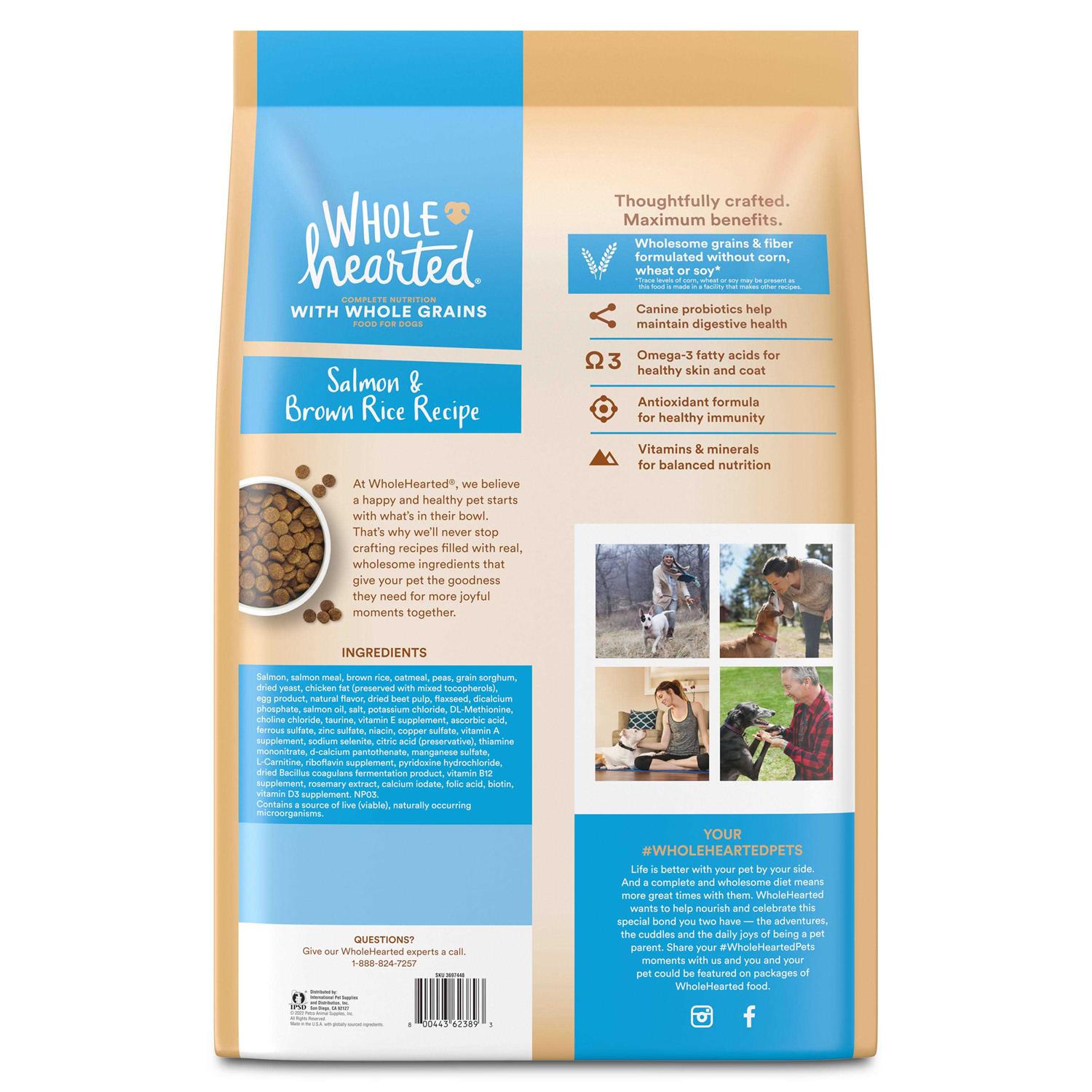 WholeHearted Whole Grains Salmon Recipe Dry Dog Food - Nail Gallerys