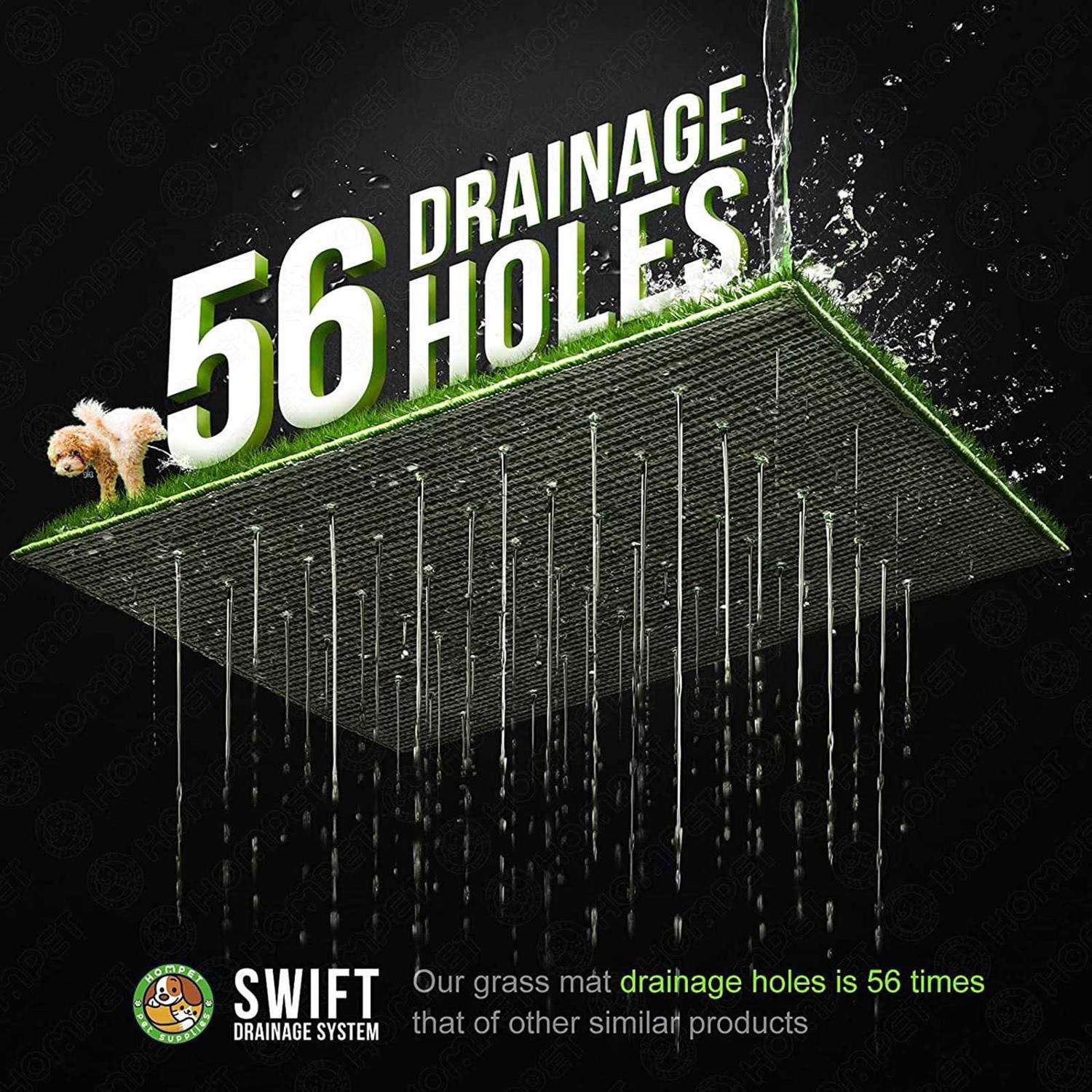 Hompet Dog Potty with Tray Large 30”x20”, Artificial Grass Patch for Indoor and Outdoor Use - Nail Gallerys