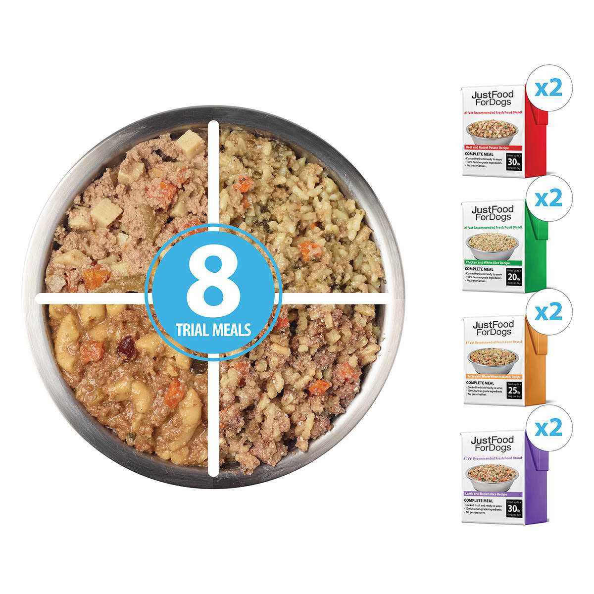 JustFoodForDogs Pantry Fresh Fresh Dog Food Topper Variety Pack - Nail Gallerys