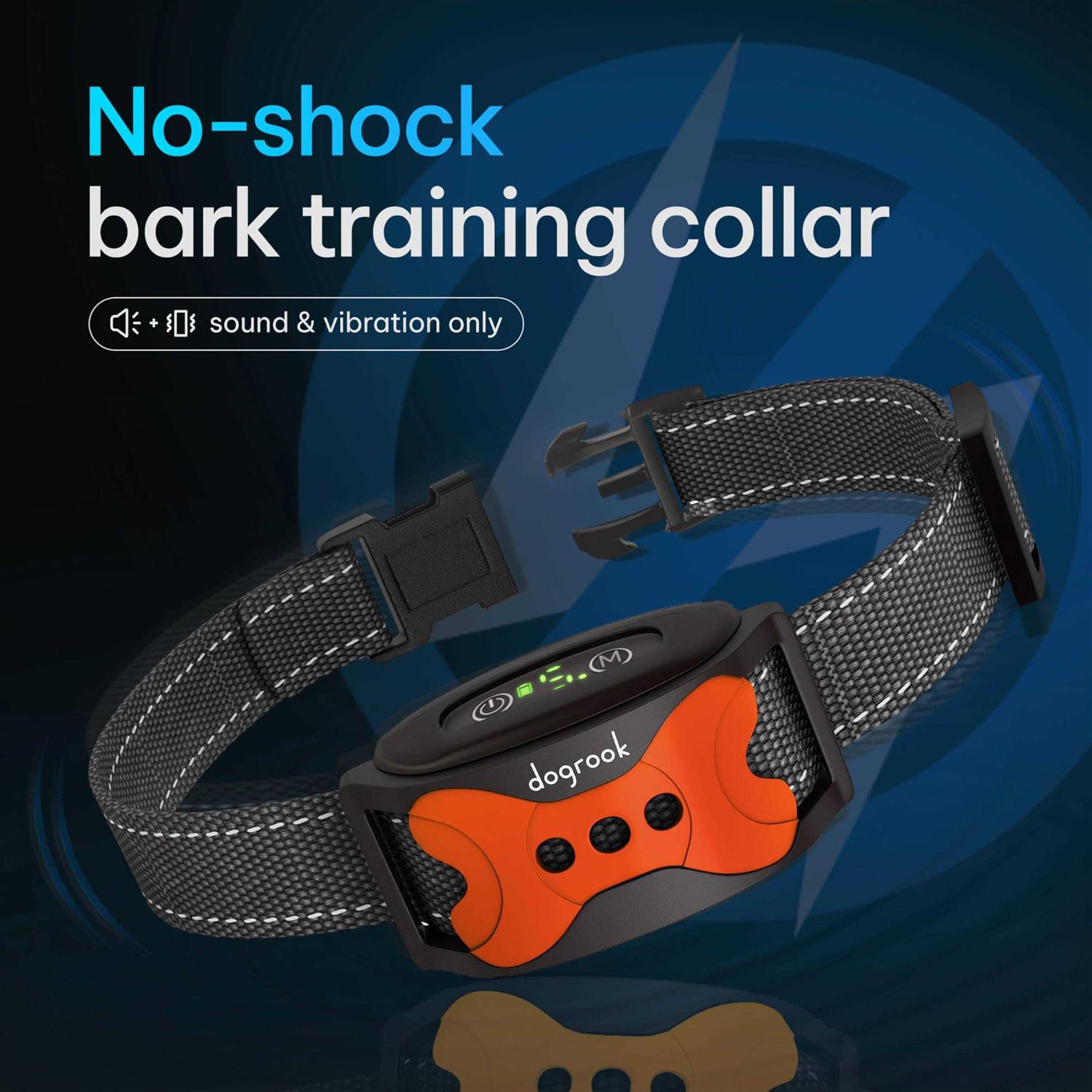 DogRook Rechargeable Dog Bark Collar Humane No Shock Barking Collar - Nail Gallerys