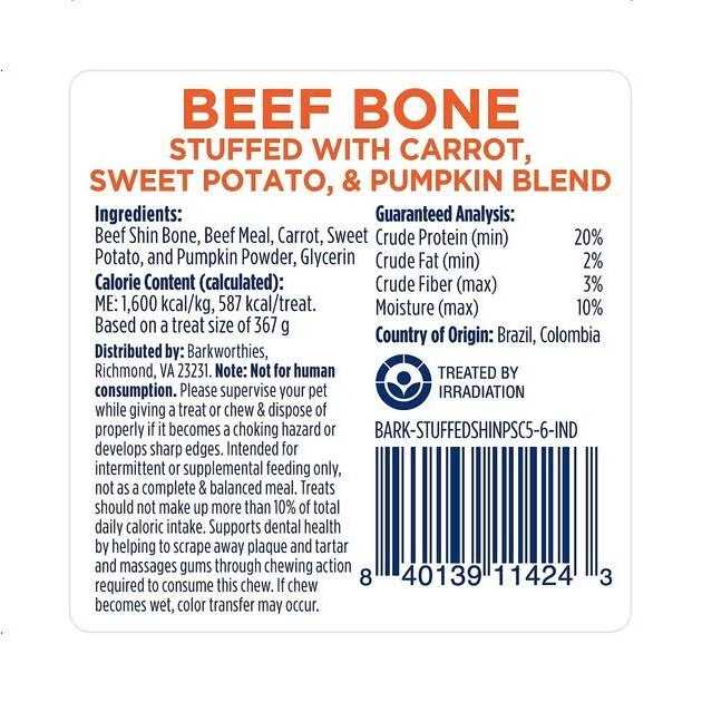 Barkworthies Shin Bone Stuffed - Nail Gallerys