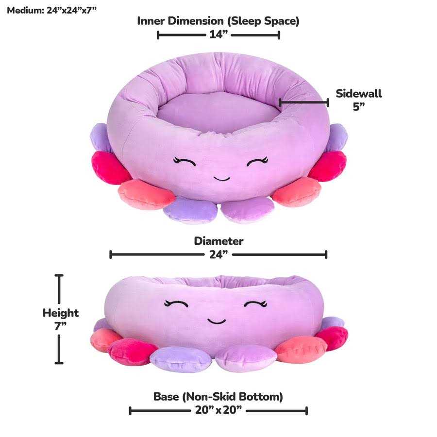 Squishmallows Beula The Octopus Pet Bed - Nail Gallerys