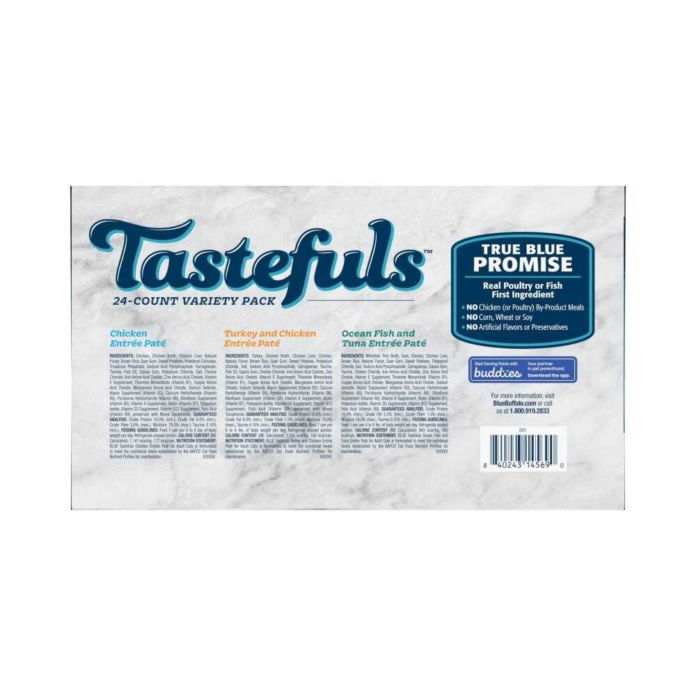 Blue Buffalo Tastefuls Pate Wet Cat Food Variety - Nail Gallerys