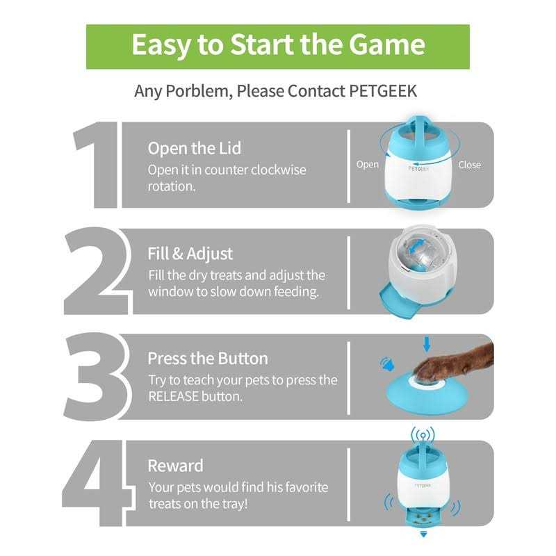 PETGEEK Automatic Dog Feeder Toy Interactive Dog Puzzle Toys Treat Dispensing - Nail Gallerys
