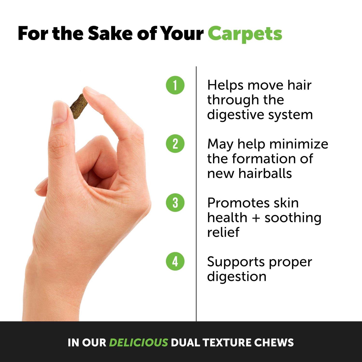 Pet Honesty Hairball Support Dual Texture Cat Chews - Nail Gallerys