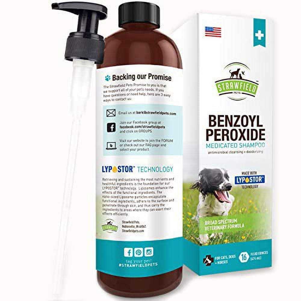 Strawfield Pets Benzoyl Peroxide Shampoo for Dogs & Cats - Nail Gallerys
