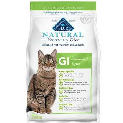 Blue Natural Veterinary Diet GI Gastrointestinal Support Dry Cat Food - Nail Gallerys