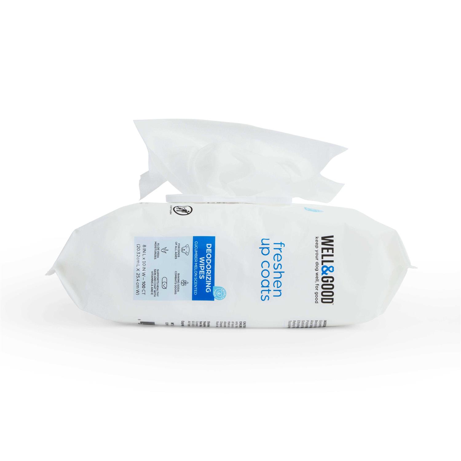 Well & Good Cucumber Melon Deodorizing Dog Wipes - Nail Gallerys