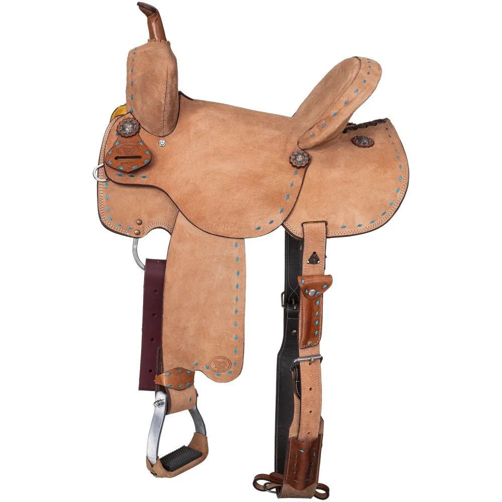 Tough1 Medina Buckstitch Roughout Barrel Saddle - Nail Gallerys