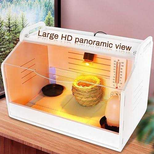 Chick Brooder Brooding Box for Chicks/Parrot/Duckling/Kittens/Puppies with Heating lamp - Nail Gallerys