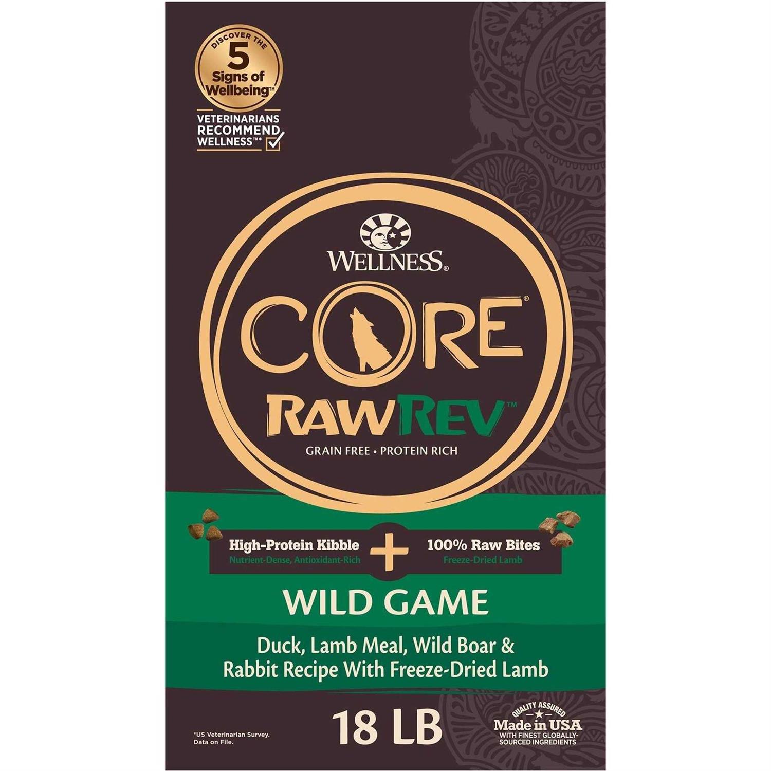 Wellness Core RawRev Natural Grain Free Wild Game Freeze Dried Dry Dog Food - Nail Gallerys
